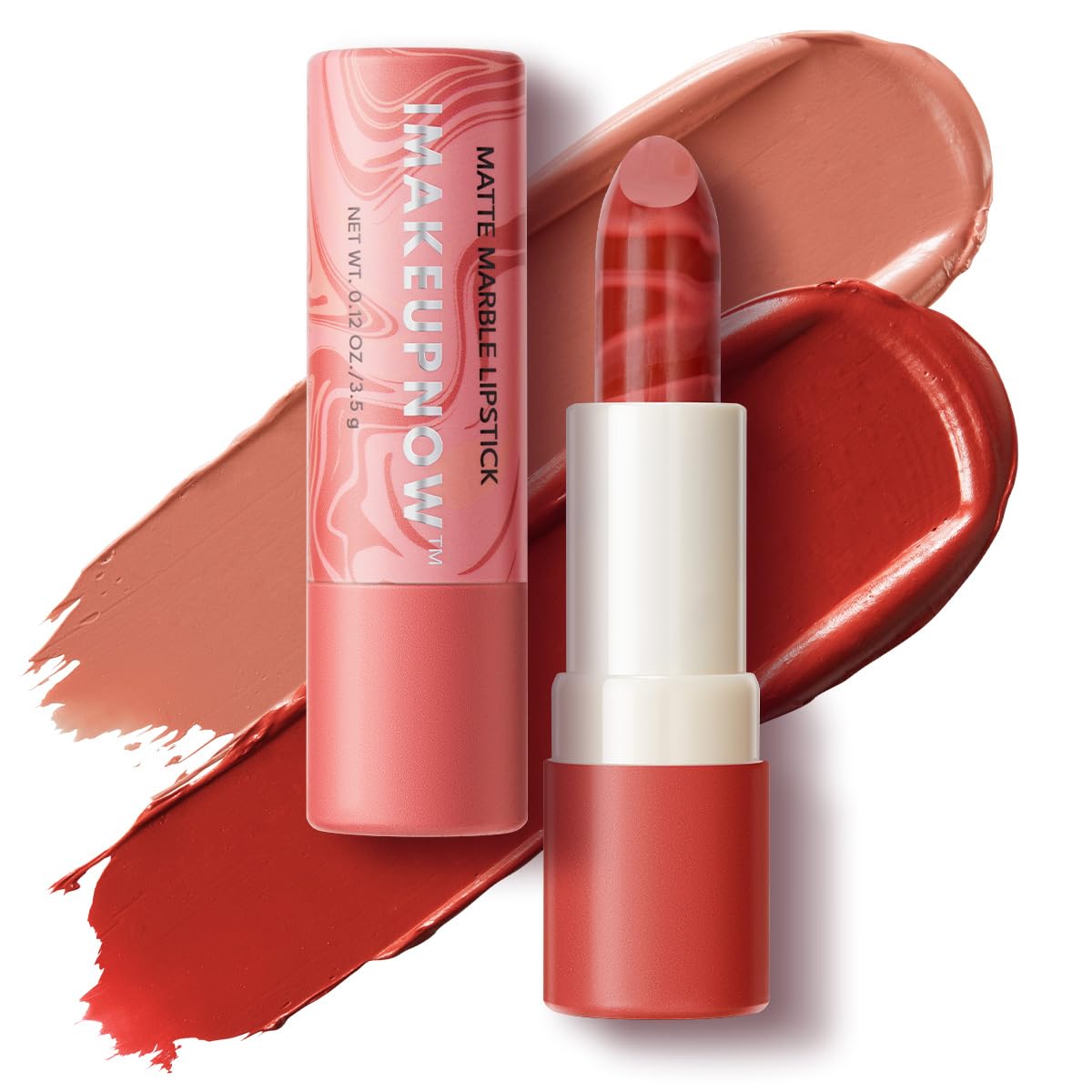 Marbled Matte Lipstick Duo - Velvety Finish - Image 2