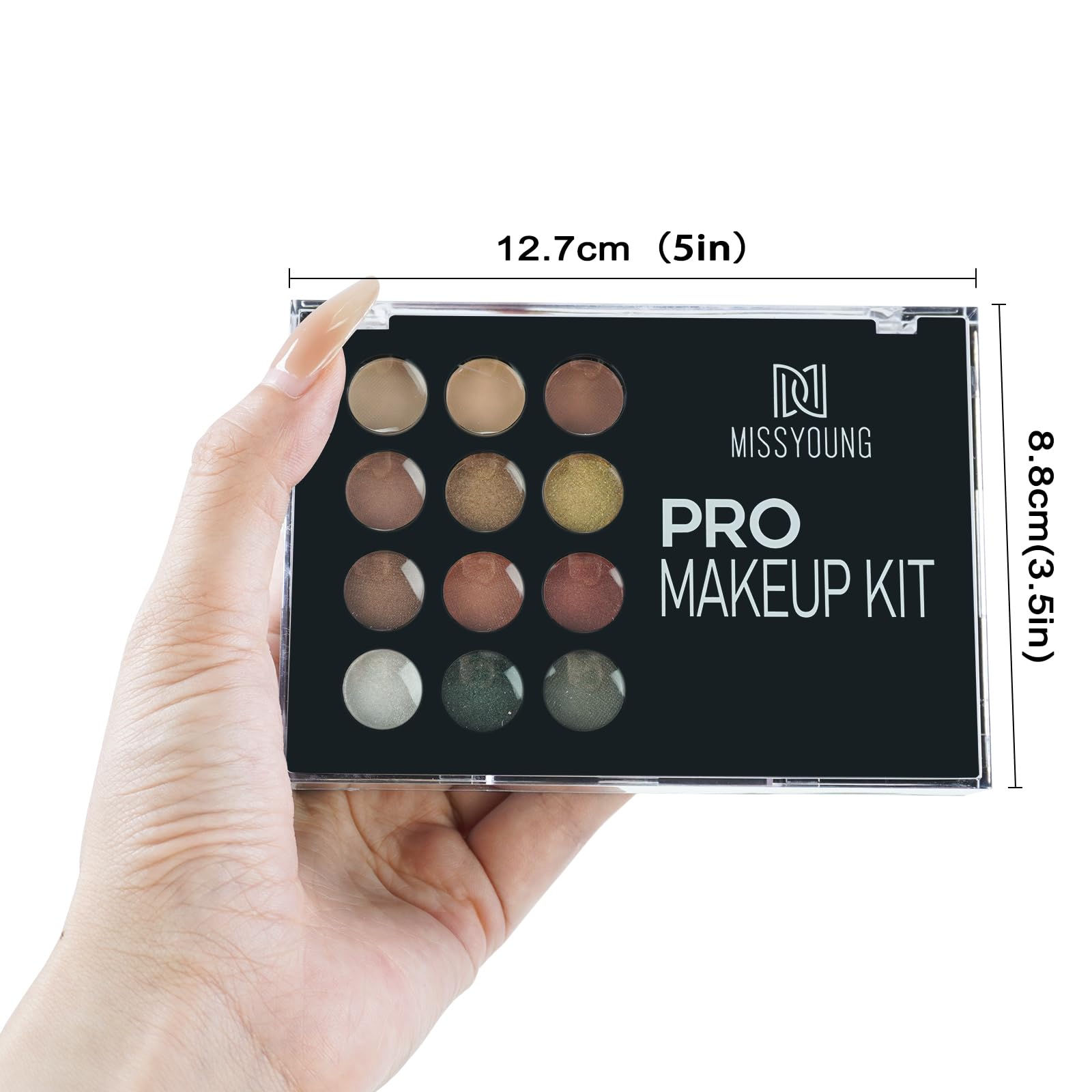 39 Colors Cosmetic Makeup Palette with Eyeshadow & Lip Gloss - Image 5