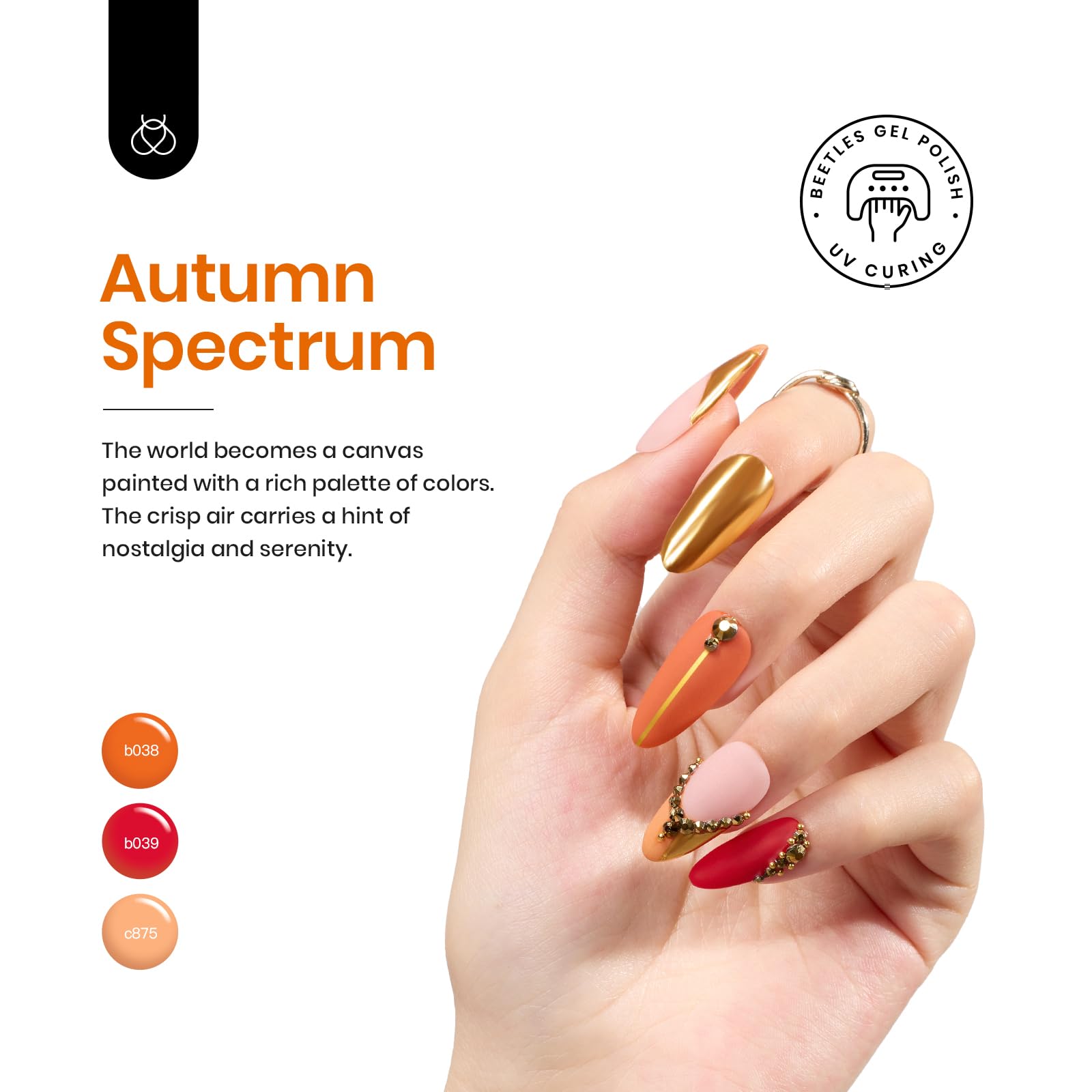 Fall Gel Polish Set - 20 Colors with Matte & Glossy Top Coat - Image 3