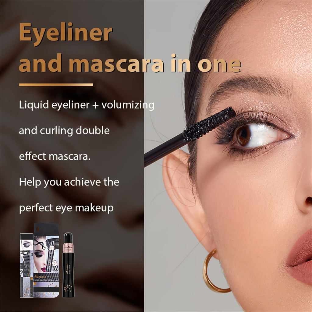 2-in-1 Eyeliner & Mascara Set - Waterproof Matte Black - Image 6