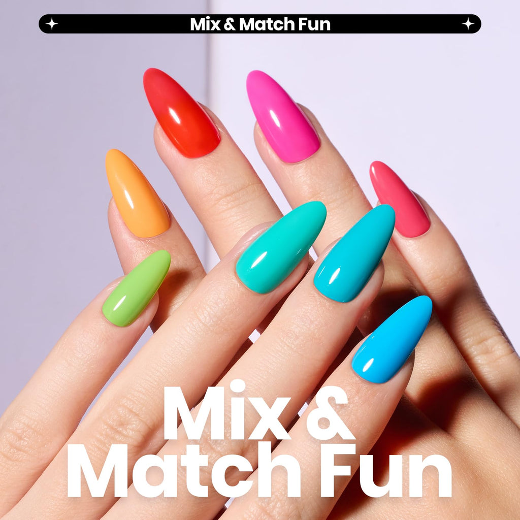 Neon Nail Polish Set - 12 Colors Quick Dry - Image 3