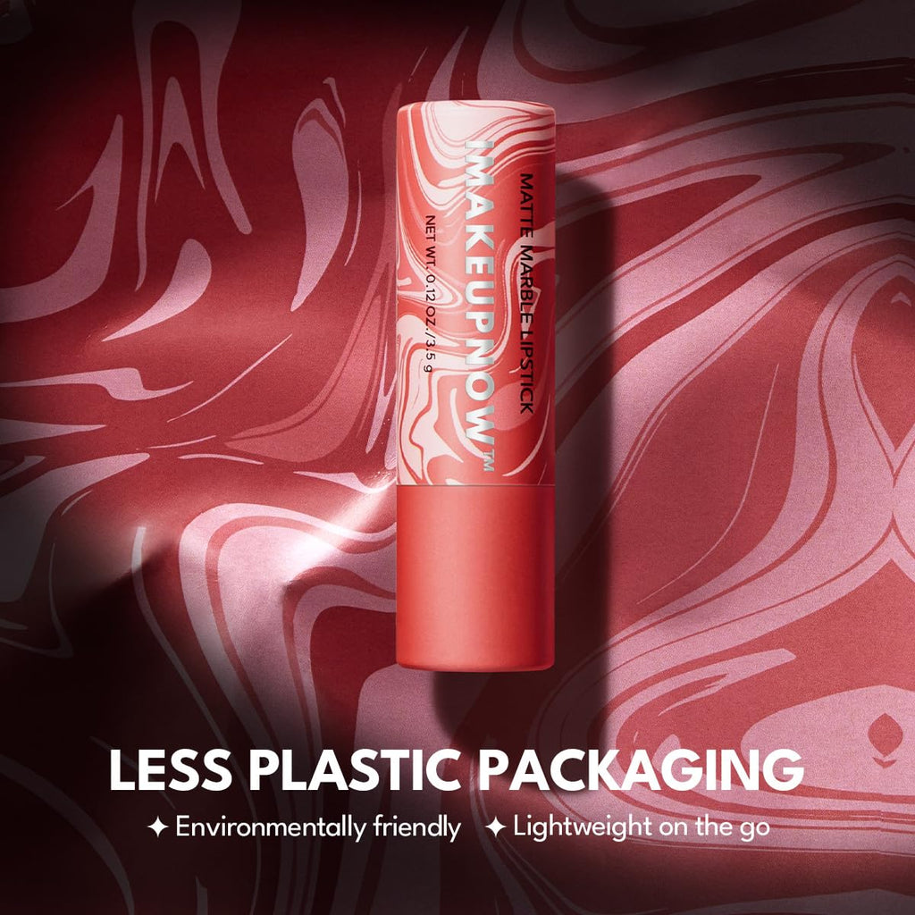 Marbled Matte Lipstick Duo - Velvety Finish - Image 3