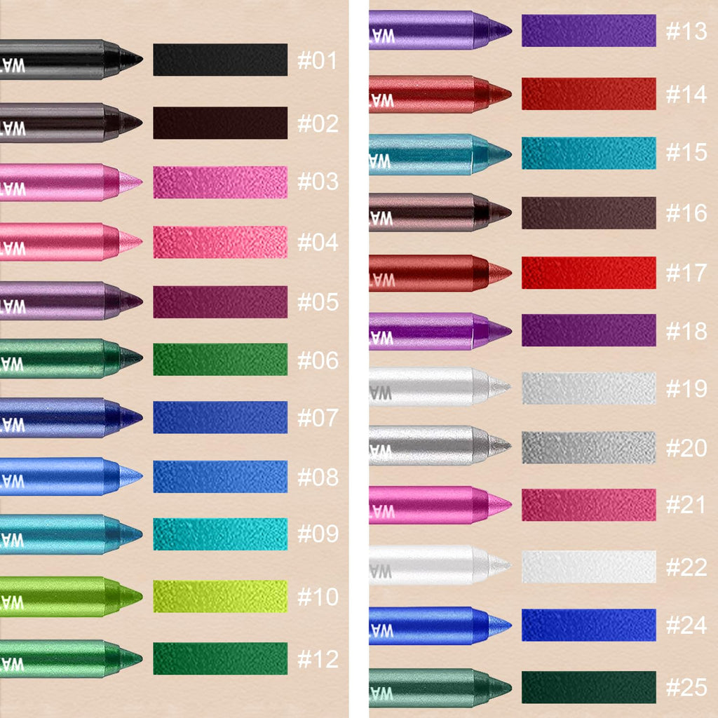 Metallic Glitter Eyeliner Pen Set - 3 Colors - Image 3