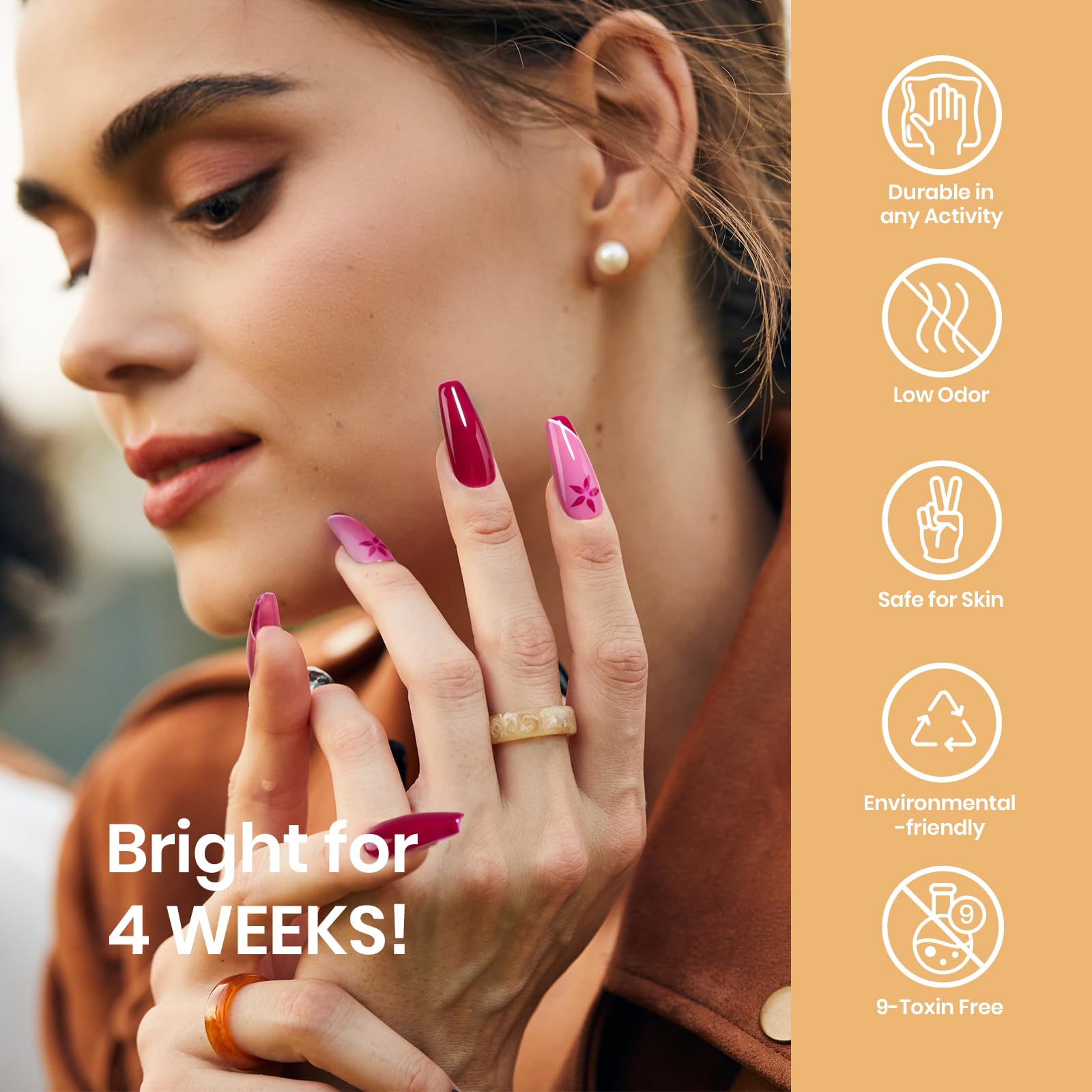 Fall Gel Polish Set - 20 Colors with Matte & Glossy Top Coat - Image 6