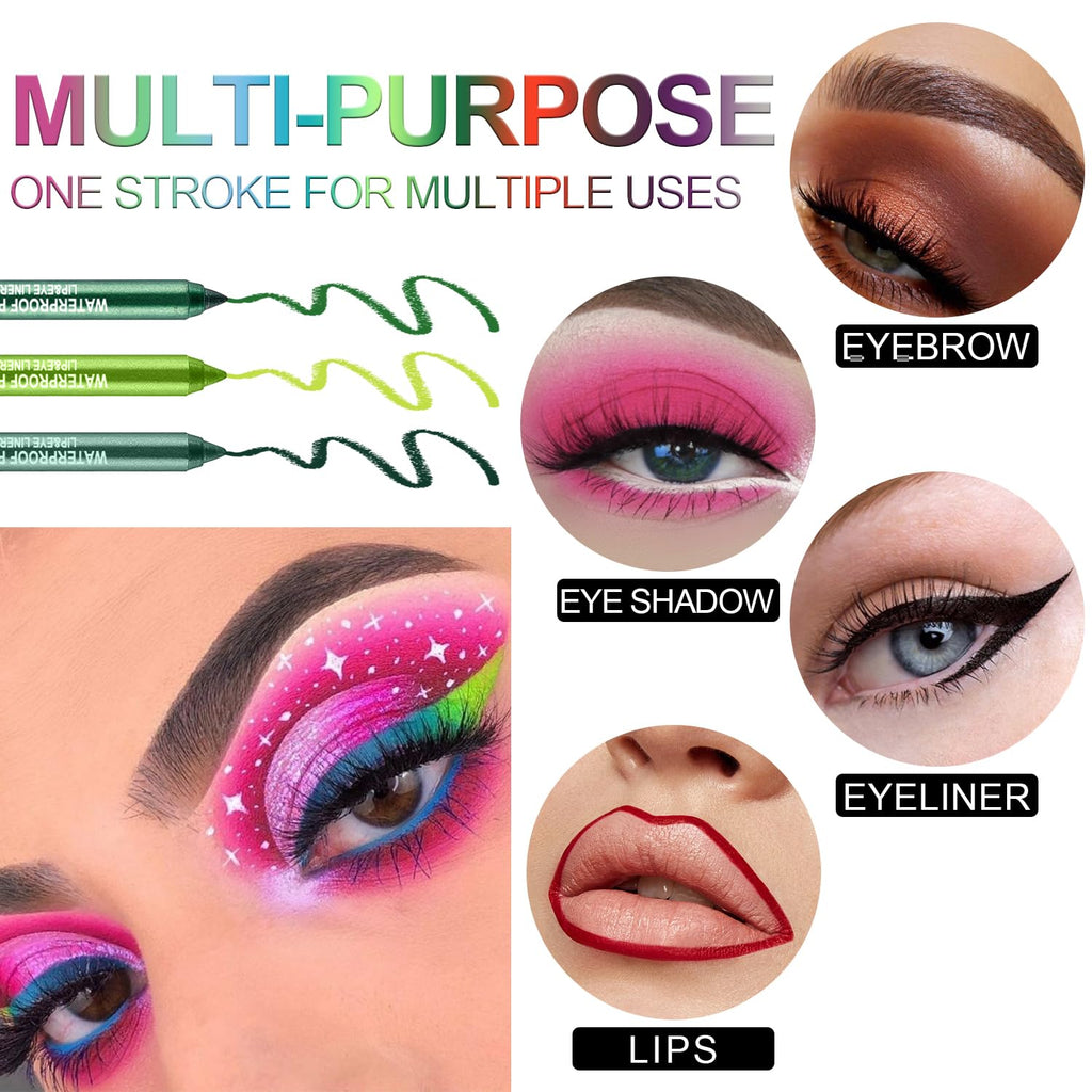 Metallic Glitter Eyeliner Pen Set - 3 Colors - Image 6