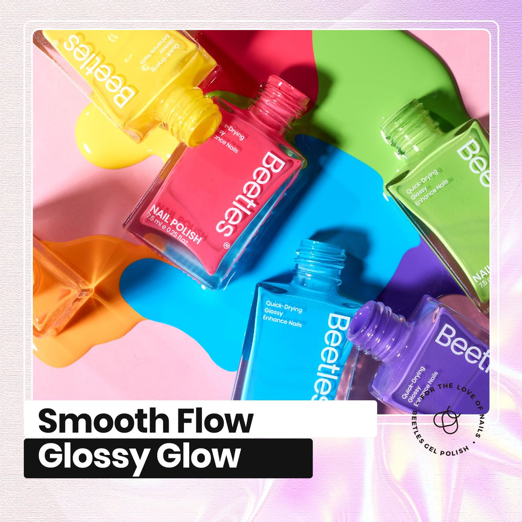 Neon Nail Polish Set - 12 Colors Quick Dry - Image 6
