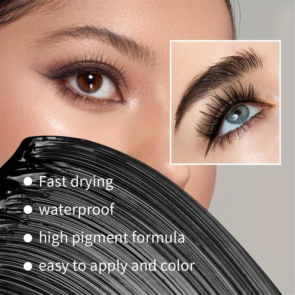 2-in-1 Eyeliner & Mascara Set - Waterproof Matte Black - Image 4