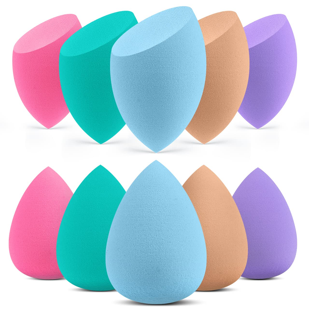 Makeup Sponge Blender Set - 10 Pieces Multicolor