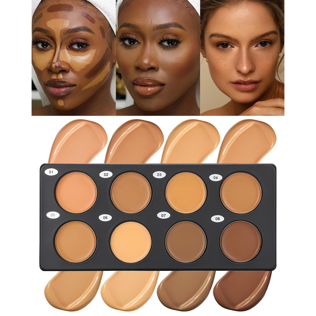 Full Coverage Cream Contour Palette - Sculpt & Highlight