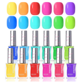Neon Nail Polish Set - 12 Colors Quick Dry