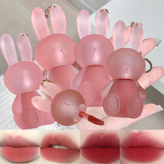 4 Colors Velvet Matte Liquid Lipstick Set with Keychain